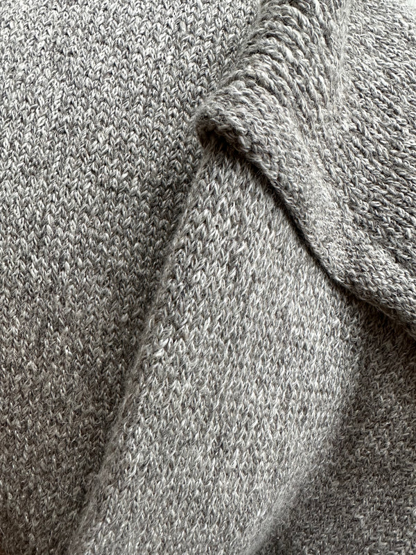STUDIO WYLDER BEA ROLL EDGE SWEATER IN GREY MARL Sold Out