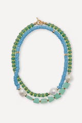 LIZZIE FORTUNATO CABANA NECKLACE IN ROCK POOL