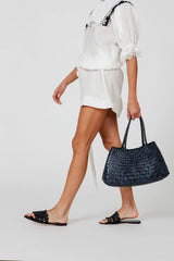 DRAGON DIFFUSION SANTA CROCE BIG BAG IN MARINE