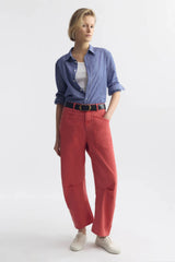 NILI LOTAN RAPHAEL CLASSIC SHIRT IN NAVY WHITE STRIPE