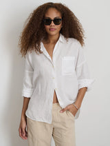 ALEX MILL JO SHIRT IN WHITE LINEN
