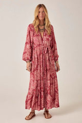 MAISON HOTEL TINA DRESS IN VOLCANO