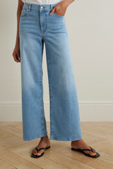 FRAME LE SLIM PALAZZO MID-RISE JEANS IN HONEYMOON