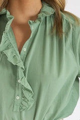 XIRENA CASPIAN TOP IN SAGE LEAF