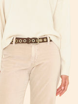 XIRENA FRANCOISE BELT IN ESPRESSO