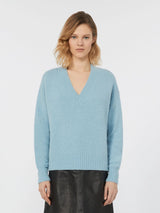 WEEKEND MAX MARA V-NECK ALPACA & COTTON SWEATER