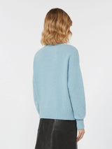 WEEKEND MAX MARA V-NECK ALPACA & COTTON SWEATER