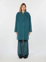 WEEKEND MAX MARA WOOL ALPACA & MOHAIR COAT IN OIL
