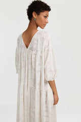 LISA CORTI SCIROCCO KAFTAN IN NOASHIMA WHITE