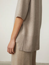 LISA YANG CAMILLE SWEATER IN SAND