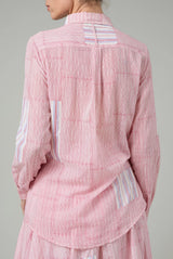THIERRY COLSON Voile SHIRT IN RED