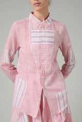 THIERRY COLSON Voile SHIRT IN RED