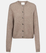 LISA YANG CASHMERE & SILK FELICIA CARDIGAN IN NOUGAT