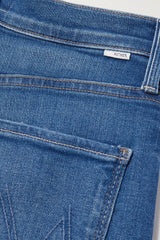 MOTHER THE RAMBLER ZIP FLOOD MID-RISE STRAIGHT LEG JEANS