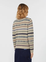 WEEKEND MAX MARA WOOL AND ALPACA JACQUARD SWEATER
