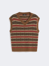WEEKEND MAX MARA JAQUARD WOOL & ALPACA SWEATER-VEST