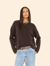 XIRENA LELA CASHMERE SWEATER IN UMBER