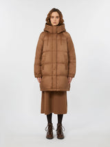 WEEKEND MAX MARA WATER RESISTANT PARKA IN HAZLENUT BROWN