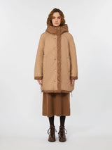 WEEKEND MAX MARA WATER RESISTANT PARKA IN HAZLENUT BROWN