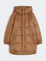 WEEKEND MAX MARA WATER RESISTANT PARKA IN HAZLENUT BROWN