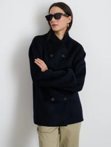 ALEX MILL SOPHIA COAT IN NAVY