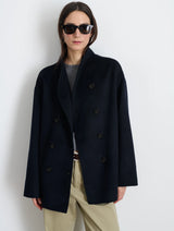 ALEX MILL SOPHIA COAT IN NAVY