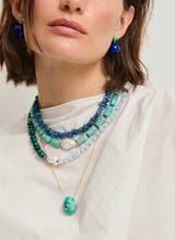 LIZZIE FORTUNATO CABANA NECKLACE IN PEACOCK