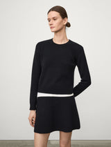 LISA YANG MABLE CASHMERE SWEATER IN NAVY
