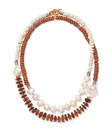 LIZZIE FORTUNATO CABANA NECKLACE IN BLOOD ORANGE