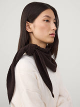 LISA YANG FLORIANNE SCARF IN DARK OAK