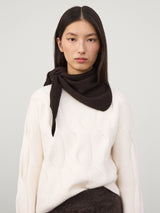 LISA YANG FLORIANNE SCARF IN DARK OAK
