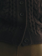 LISA YANG WINROE CABLE KNIT CASHMERE CARDIGAN
