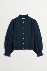 SKALL STUDIO VELINA SHIRT IN NAVY