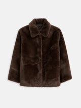 ALEX MILL DUANE ST JACKET IN FAUX FUR