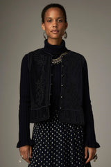 Maison hotel bob vest in navy