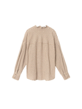 XIRENA JENSEN SHIRT IN NATURAL CHECK