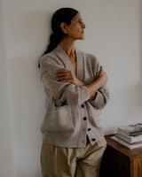 STUDIO WYLDER HARPER CARDIGAN IN OATMEAL