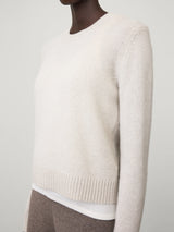 LISA YANG MABLE SWEATER IN OYSTER