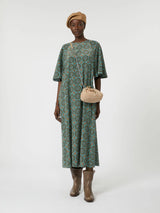 PRE-OWNED WEEKEND MAX MARA SILK DRESS M/L RRP £565