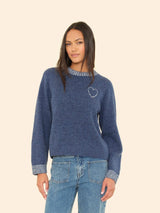 XIRENA VALENTIN SWEATER IN BLUE