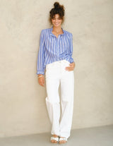 M.A.B.E. CHRISSIE TOP BLUE STRIPE