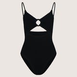 HUNZA G CRYSTAL SWINSUIT IN BLACK