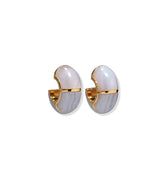 LIZZIE FORTUNATO ZELLIGE HOOPS IN BLUE LACE