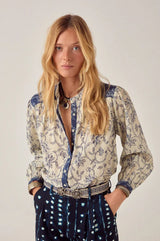 MAISON HOTEL CLEO BLOUSE IN WHITE FUJI