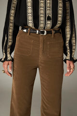 MAISON HOTEL ROMEO PANT IN MID-BROWN