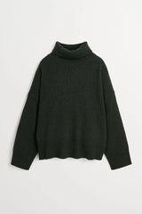 SKALL SILENE OVERSIZED SWEATER IN DARK GREEN