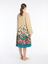 WEEKEND MAX MARA PESCO COAT IN BEIGE ROSES