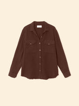XIRENA X LEA MEYLAN CAROL SHIRT IN COCA BEAN