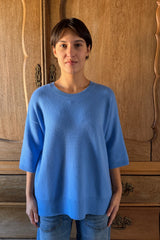 LISA YANG CAMILLE SWEATER IN BLUE