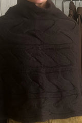 LISA YANG EVANNA CAPE IN DARK OAK